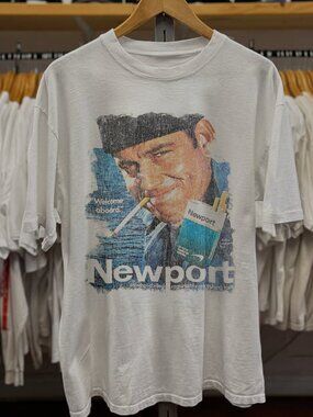 Rare Newport Ad Washed White Tee